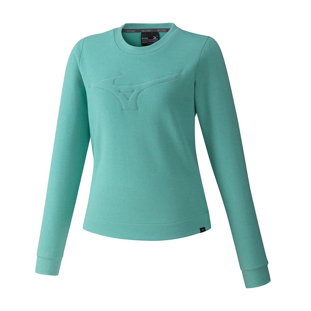 Blusa Mizuno RB Crew - Mulher - Verdes - MCOKS2643